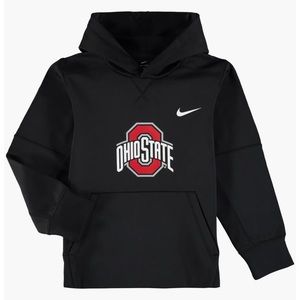 Youth Nike Black Ohio State Buckeyes Logo KO Pullover Performance Hoodie